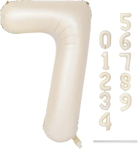 Vista 101 de Globo negro del número 0 para niñas y niños, 40 pulgadas, grande, número 0-9, de papel de aluminio, de Mylar para helio, juego de globos digitales