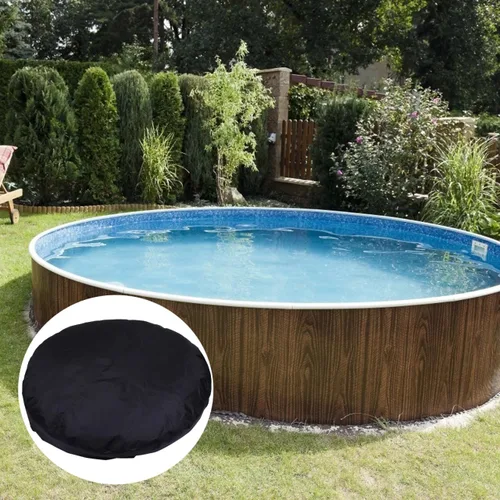 Vista 8 de DOITOOL Cubierta redonda para bañera de hidromasaje, impermeable, cubierta de spa para exteriores, protector redondo de 75 pulgadas para piscinas