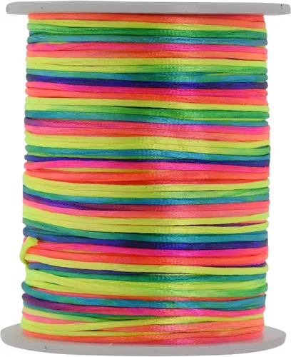Vista 41 de Mandala Crafts Cordón de satén de cola de rattail de 0.02 in para nudos chinos de macramé