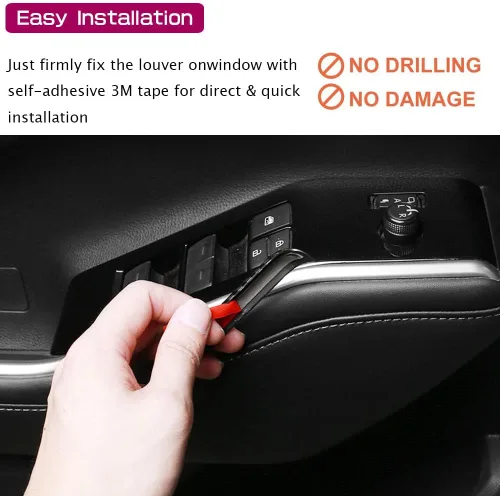 Vista 4 de LEXLEY 4 unids fibra de carbono reposabrazos ventana panel de control borde bordes para Toyota 2020-2026 Highlander XLE LE L XSE Limited Platinum