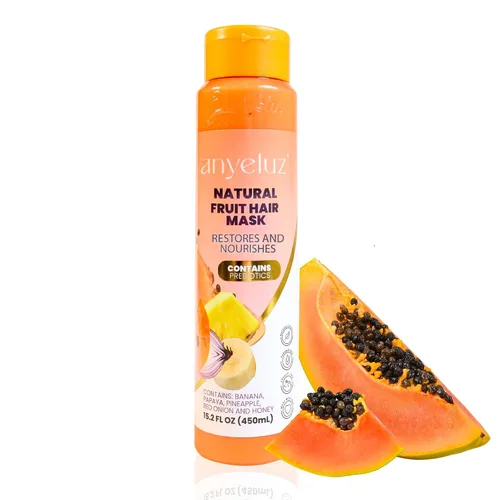 Vista 10 de ANYELUZ - Mascarilla nutritiva para el cabello que combate la sequedad y proporciona brillo, infundida con provitamina B5 y mezcla orgánica que