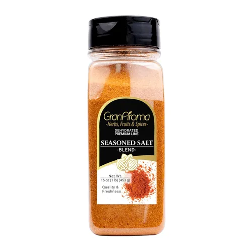 Vista 8 de GranAroma Sal sazonada, mezcla salada, condimento para carnes a la parrilla, verduras asadas y sopas (7.52 onzas)