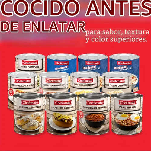 Vista 5 de Chef-mate Salsa básica de queso cheddar, 6 libras y 10 onzas a granel #10