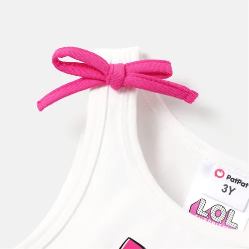 Vista 5 de L.O.L. Surprise! Girls Dress Summer Mesh Causal Tutu Princess Dress for Girls 3-10 Years