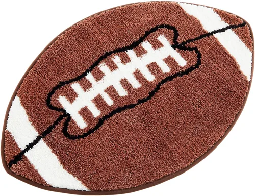 Vista 8 de Funtery Alfombra de fútbol para niños y fanáticos de los deportes, decoración de habitación de juego, tapete antideslizante, alfombra de área