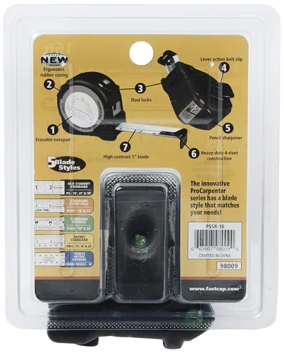 Vista 5 de FastCap PSSR-16 16 pies Pro Carpintero - Cinta métrica inversa estándar