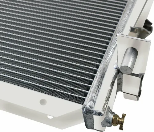 Vista 6 de Radiador de aluminio para 2005-2014 Ford Mustang GT/Base 4.6L V8 Radiador de gas para Ford Mustang Shelby/Bullitt radiadores de 4 filas 2006 2007