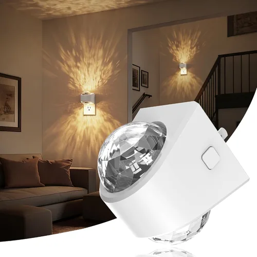 Vista 36 de JandCase Luces nocturnas enchufables a la pared, proyector de estrellas, luz nocturna de galaxia automática 3CCT, enchufe con sensor de luz