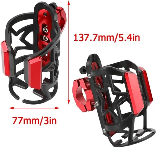 Vista 2 de for YH FZ8 FZ-8 2010-2017 2018 Motorcycle Accessories Beverage Water Bottle Drink Cup Holder(Black)