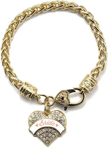 Vista 224 de Inspired Silver - Pulsera de plata con dije de corazón pavé con circonitas cúbicas