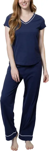 Vista 21 de PajamaGram Pijamas para mujer - Conjuntos de pijamas para mujer, estilo túnica Aguamarina