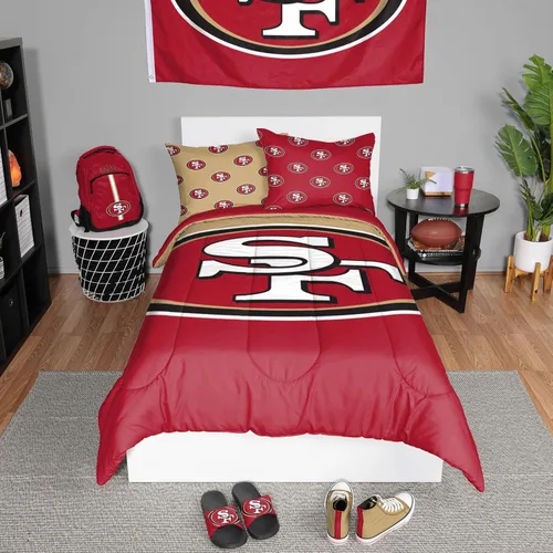 Vista 11 de FOCO Unisex-Adult NFL Team Logo Bed in a Bag Comforter Bedding 3-Piece Set