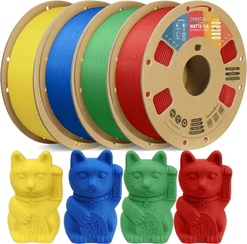 Vista 32 de OVERTURE Matte PLA Filament 1.75mm 1kg for FDM 3D Printer (Baby Pink)