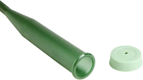 Vista 6 de Bright Creations Tubos de agua florales - 6 y 12 pulgadas, verdes, paquete de 30 frascos de agua con tallo de flor con tapas para ramos y centros