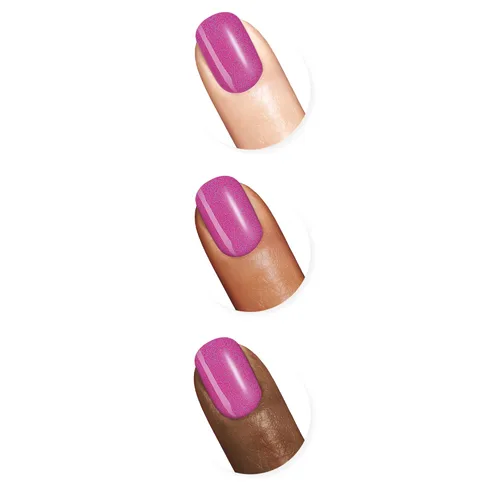 Vista 83 de Sally Hansen Xtreme Wear Esmalte de uñas sin rayas, acabado brillante, duradero, resistente a las astillas, transparente, color de uñas plateado 130