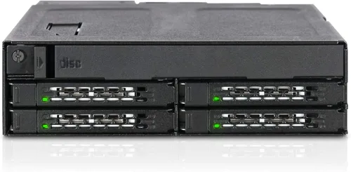 Vista 11 de ICY DOCK Full Metal 2 Bay 2.5" SAS/SATA HDD & SSD Backplane Cage con bandeja ODD delgada y bandejas de bloqueo para bahía externa de 5.25