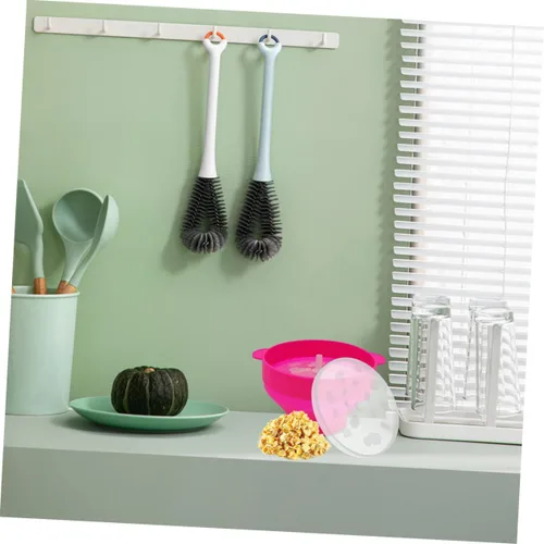 Vista 5 de 2 tapas de plástico plegables aptas para microondas, aptas para microondas, se adapta a tazones resistentes al calor, accesorio para evitar