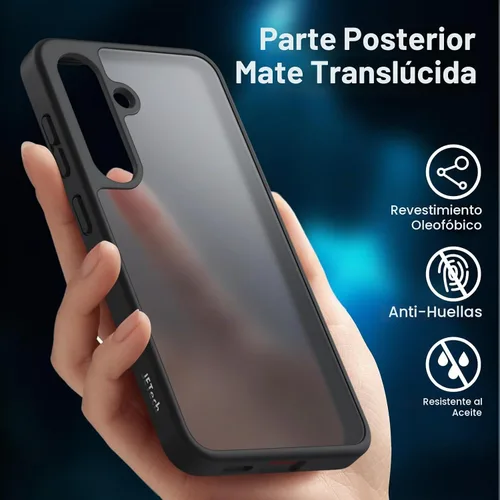 Vista 5 de JETech Funda 5 en 1 mate para Samsung Galaxy S24 Plus, color negro