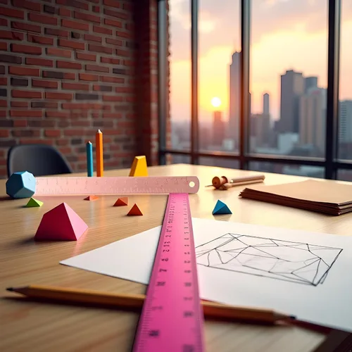 Vista 3 de Regla de oro rosa, regla de dibujo de metal, latón recto, marcador de medición de aprendizaje unisex, papelería para escuela, oficina, matemáticas