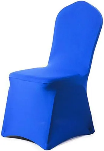 Vista 17 de Funda para silla de color sólido, funda elástica de elastano, para banquete de boda, fiesta, banquete, hotel, comedor, color blanco