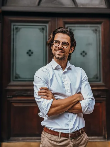 Vista 6 de Christopher Cloos - Gouverneur - Gafas de luz azul de diseño danés para hombres y mujeres