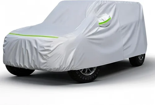 Vista 10 de Favoto Funda Impermeable para Automóvil para Todo Clima para Automóviles, 6 Capas de Servicio Pesado para Exteriores Protección contra Lluvia Polvo