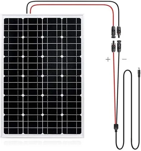 Vista 6 de NONROT DC5521 Conector de panel solar inversor solar Fuente de alimentación solar a DC 0.217x0.083 in Cable adaptador de enchufe 1.6 ft 14AWG