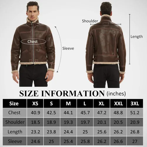 Vista 6 de saounisi Chaqueta de piel sintética con cuello alto para hombre, chaqueta de cuero sintético para cosplay