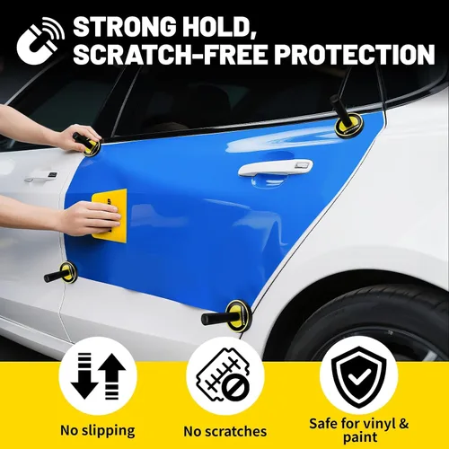 Vista 4 de TECKWRAP Imanes de vinilo para automóvil, paquete de 4