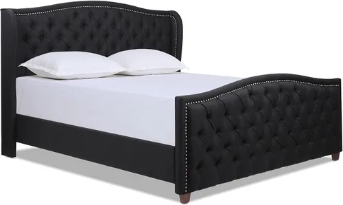 Vista 24 de Jennifer Taylor Home - Cama Anastasia de tamaño Queen de terciopelo resistente en color verde oliva Terciopelo de rendimiento verde oliva