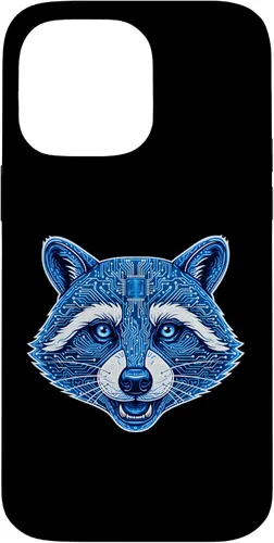 Vista 21 de Raccoon Electronic Computer Circuit CPU Art Case for iPhone 17