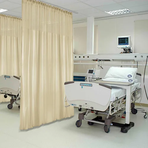 Vista 16 de Frelement Cortina médica con ganchos planos, cortinas divisoras de privacidad para hospital, clínica médica, spa, laboratorio, oficina, guardería