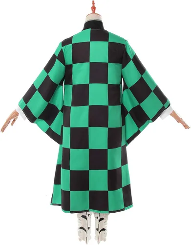 Vista 3 de Tanjiro - Traje de cosplay pequeño con peluca Tanjiro