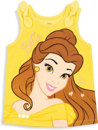 Vista 3 de Disney Princesa Ariel Moana Jasmine Rapunzel Belle - Camiseta y pantalones cortos para niñas