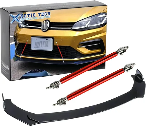 Vista 26 de x xotic tech Labio Universal para Parachoques Delantero Alerón de Barbilla Divisor Difusor Protector de Ala Moldura Kit de Carrocería de Coche