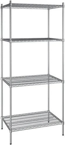 Vista 248 de Kit de 4 estantes de epoxi verde NSF de 21 x 72 pulgadas con postes de 86 pulgadas, estantería de almacenamiento resistente, kit de estantería