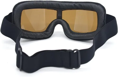 Vista 3 de Gafas de Motocicleta Vintage Antiarañazos Gafas de Scooter Esquí para Hombres Mujeres Adultos
