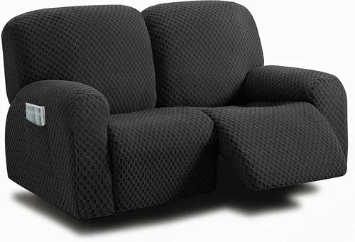 Vista 41 de ULTICOR Fundas de sofá reclinable de 8 piezas, fundas elásticas de jacquard para sofá reclinable de 3 cojines, fundas deslizables gruesas, suaves
