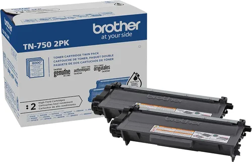 Vista 8 de Brother Cartucho de tóner genuino de alto rendimiento, TN750, tóner negro de repuesto, rendimiento de página de hasta 8,000 páginas, cartucho