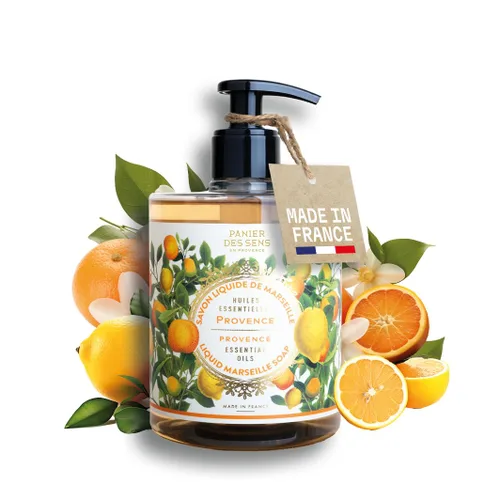 Vista 16 de Panier des Sens - Jabón líquido de manos - Lavado de manos de almendra - Jabón de manos hidratante de Marsella francés con aceite de coco - Para