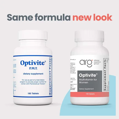 Vista 2 de Optimox Optivite Suplemento PMT - Suplemento de apoyo para el síndrome premenstrual para mujeres, equilibrio hormonal, multivitaminas para mujer