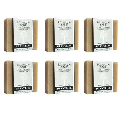 Vista 36 de Plantlife Ambrosia - Jabón hidratante y calmante para tu piel, hecho a mano con ingredientes a base de plantas, hecho en California en barra de 4