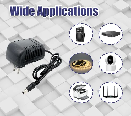 Vista 2 de Adaptador de fuente de alimentación DC 24V 1A 24W Interruptor transformador AC 110V/220V a DC 24V 1amp Convertidor de conmutación Controlador LED