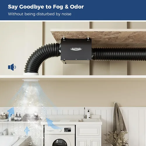 Vista 4 de ALORAIR - Extractor de baño en línea ultra silencioso de 6 pulgadas