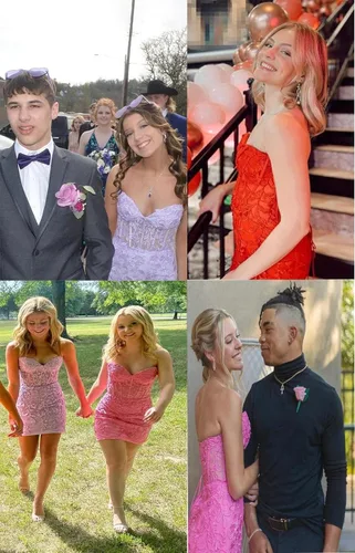 Vista 5 de Noras dress Vestidos de regreso a casa ajustados sin tirantes para adolescentes vestidos cortos de encaje 2023 vestido de cóctel para graduación