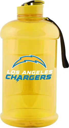Vista 7 de FOCO NFL Unisex-Adult NFL Team Logo 2L Plastic Clear Large Sports Jug Water Bottle