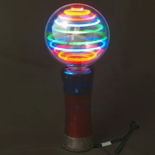 Vista 2 de Flashing Panda Varita giratoria con patrón cambiante LED Meteor Storm