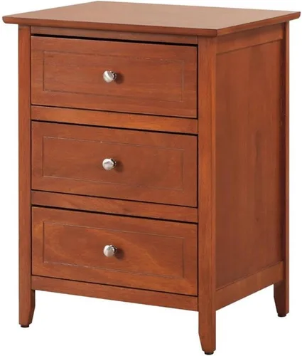 Vista 12 de Glory Furniture Daniel - Mesita de noche con 3 cajones, color negro