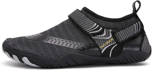 Vista 2 de YING LAN Zapatos de agua para hombres y mujeres, de secado rápido, antideslizantes, para la playa, natación, deportes acuáticos, buceo, vela, kayak