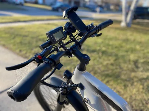 Vista 7 de Manillar elevado para bicicleta Boenoea 25.4/31.8mm Longitud 620mm, de aleación de aluminio, (50mm 90mm 120mm), Negro